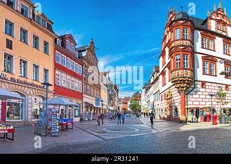 COBURG, BAYERN, DEUTSCHLAND - CIRCA MAI 2023: Die Straßen von Coburg, Deutschland Stockfoto