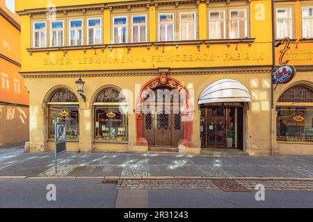 COBURG, BAYERN, DEUTSCHLAND - CA. MAI 2023: Die Rosengasse in Coburg, Deutschland Stockfoto