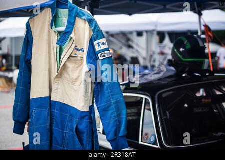 Oldtimer-Rennen während der 2019 Vintage Racing Group 500. Stockfoto
