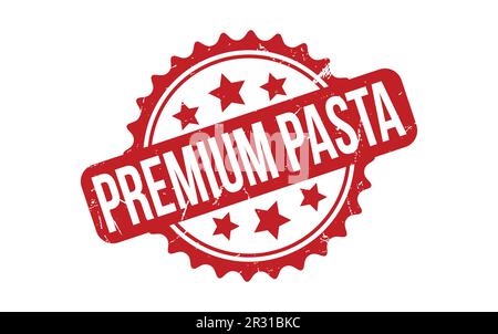 Vektor mit Premium Pasta-Gummi-Grunge-Dichtung Stock Vektor