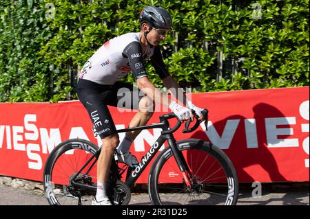 Bergamo, Italien. 21. Mai 2023. Davide Formolo, VAE Team Emirates während der 15. Etappe - Seregno - Bergamo, Giro d'Italia in Bergamo, Italien, Mai 21 2023 Kredit: Independent Photo Agency/Alamy Live News Stockfoto