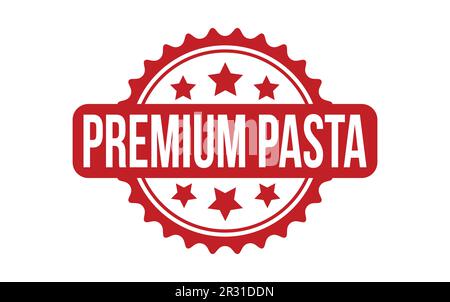 Vektor mit Premium Pasta-Gummi-Grunge-Dichtung Stock Vektor