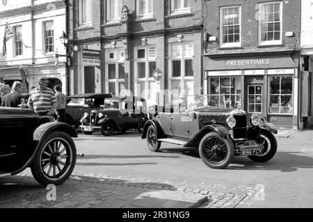 Vintage Riley beim Faversham Festival of Transport 2023. Faversham Kent UK Stockfoto