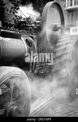 Dampflokomotiven beim Faversham Festival of Transport 2023. Faversham Kent UK Stockfoto