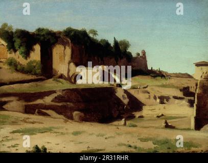 Kaiserpalast am Palatin, Rom, 1834, Künstler: Paul-Jean Flandrin, Französisch, 1811-1902 Stockfoto