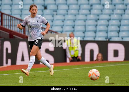 Birmingham, England. 21. Mai 2023 FUKA Nagano of Liverpool beim Barclays Women's Super League-Spiel zwischen Aston Villa und Liverpool im Villa Park in Birmingham, England, am 21. Mai 2023. Kredit: Duncan Thomas/Majestic Media/Alamy Live News. Stockfoto