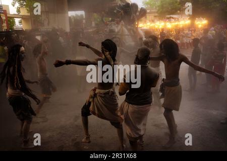 Ajmer, Indien. 22. Mai 2023. Der Künstler tritt am 01. Mai 2023 im indischen Bundesstaat Rajasthan bei der alljährlichen Hinduprozession auf, die vor Ort als Shyam Baba Festival Celebration bekannt ist. Foto von ABACAPRESS.COM Gutschein: Abaca Press/Alamy Live News Stockfoto