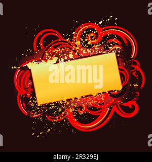 Glühende abstrakten Hintergrund Stockfoto