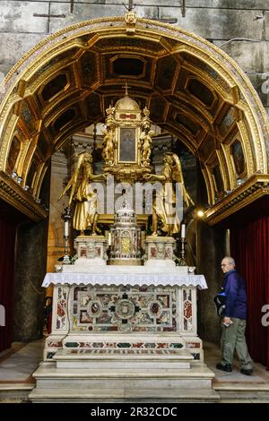 Altarbürgermeister, catedral de San Domnius, - Svetog Duje-, Palacio Diocleciano, Split, Croacia. Stockfoto