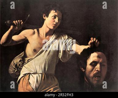 CARAVAGGIO (b. 1573, Caravaggio, d. 1610, Porto Ercole)  Caravaggio, David with the Head of Goliath 1606-07 Oil on wood, 90,5 x 116 cm Stockfoto