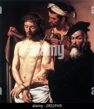 CARAVAGGIO (* 1573, Caravaggio, d. 1610, Porto Ercole) Ecce Homo um 1606 Öl auf Leinwand, 128 x 103 cm Palazzo Rosso, Genua Stockfoto