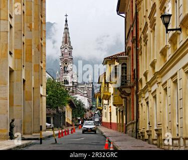 Kirche El Carmen, Candelaria, BogotÃ¡, Kolumbien Stockfoto