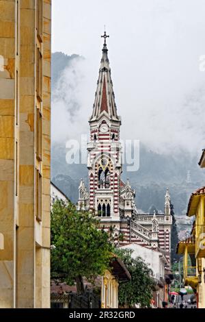 Kirche El Carmen, Candelaria, BogotÃ¡, Kolumbien Stockfoto