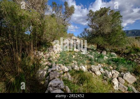 Talaiot, Son Ferrandell-Son Oleza, I milenio A C., Valldemossa, Mallorca, Balearische Inseln, spanien. Stockfoto
