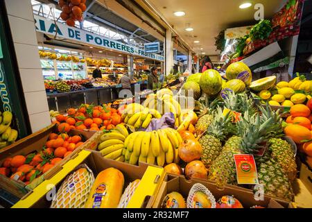 Mercado de Santa Catalina, Barrio de Santa Catalina, Palma, Mallorca, Balearen, Spanien. Stockfoto