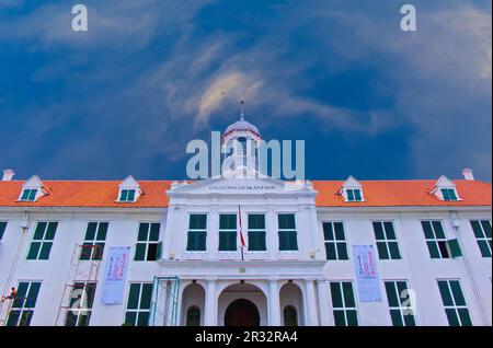 18. Mai 2023 jakarta indonesia, das Jakarta History Museum oder das Batavia Museum, das sich in der Altstadt von Jakarta, Indonesien, befindet. Stockfoto