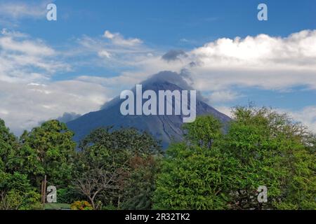 Moyogalpa und Vulkan ConcepciÃ³n, Nicaragua Stockfoto