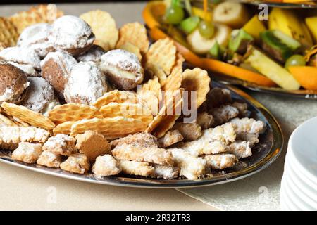 Tisch serviert Stockfoto