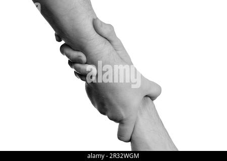 Helfer-Hand-Konzept und internationaler Friedenstag, Unterstützung. Stockfoto