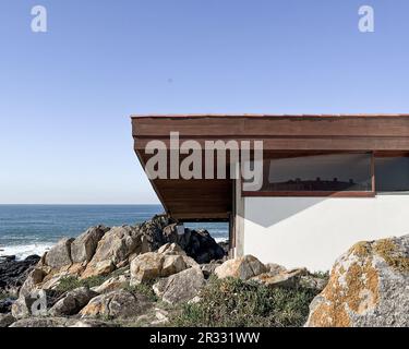 Das Boa Nova Teehaus ist eines der ersten Projekte von Alvaro Siza. Stockfoto