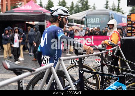 Bergamo, Italien. 21. Mai 2023. Fernando Gaviria, Movistar Team während der 15. Etappe - Seregno - Bergamo, Giro d'Italia in Bergamo, Italien, Mai 21 2023 Kredit: Independent Photo Agency/Alamy Live News Stockfoto