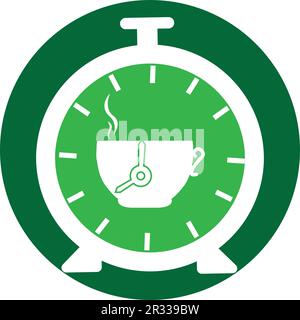 Vektorvorlage für das Coffee Time-Logo Stock Vektor