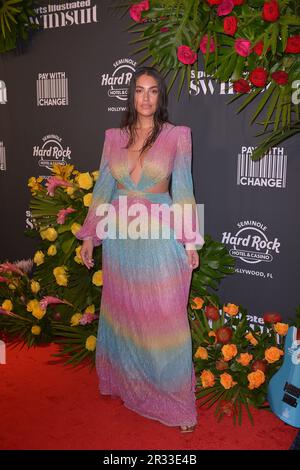 Hollywood, USA. 19. Mai 2023. HOLLYWOOD, FLORIDA - 19. MAI: Lorena Durán nimmt am 19. Mai 2023 im Seminole Hard Rock Hotel & Casino Hollywood in Hollywood, Florida, an der Einführung der Sports Illustrated Swimsuit Issues Teil. (Foto: JL/Sipa USA) Guthaben: SIPA USA/Alamy Live News Stockfoto