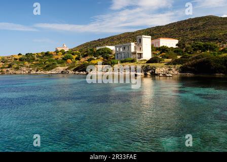 Blick auf Cala reale auf der Insel Asinara Stockfoto