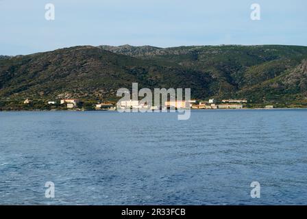 Blick auf Cala reale auf der Insel Asinara Stockfoto