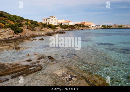 Blick auf Cala reale auf der Insel Asinara Stockfoto