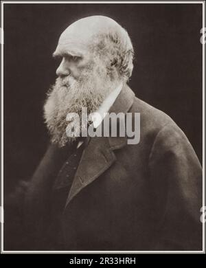 Charles Darwin Porträt der gefeierten viktorianischen Fotografin Julia Margaret Cameron, c. 1868. Stockfoto