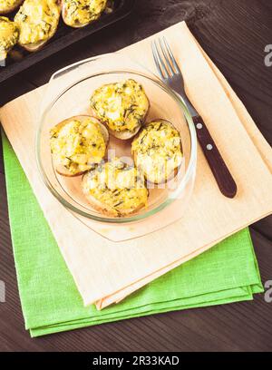 Gefüllte Backkartoffeln Stockfoto