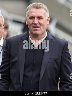 Newcastle, Großbritannien. 22. Mai 2023. Dean Smith Manager von Leicester City erscheint während des Premier League-Spiels Newcastle United gegen Leicester City auf St. James's Park, Newcastle, Vereinigtes Königreich, 22. Mai 2023 (Foto von Mark Cosgrove/News Images) in Newcastle, Vereinigtes Königreich, 5/22/2023. (Foto: Mark Cosgrove/News Images/Sipa USA) Guthaben: SIPA USA/Alamy Live News Stockfoto