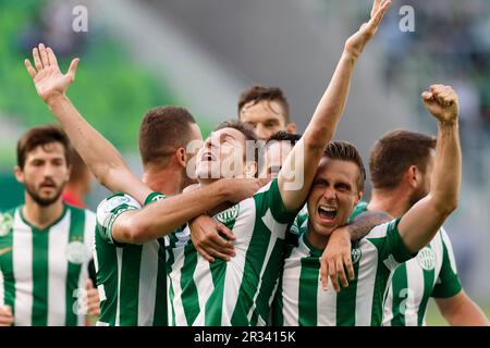 Ferencvaros gegen Nyiregyhaza OTP Bank League Fußballspiel Stockfoto