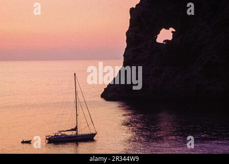„Sa Foradada“.Valldemossa. Mallorca. Baleares.España. Stockfoto