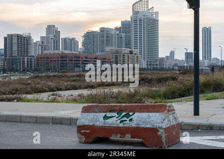 Skyline Tower und moderne Wohngebäude in Beirut, Libanon Stockfoto