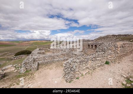 Termas del Teatro, Parque arqueológico de Segóbriga, Saelices, Cuenca, Castilla-La Mancha, Spanien. Stockfoto