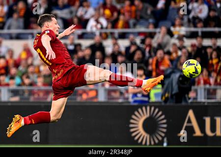 Rom, Italien. 01. Januar 2020. Andrea Belotti von AS Roma in Aktion während des Fußballspiels Serie A zwischen AS Roma und US Salernitana 919 im Olimpico-Stadion in Rom (Italien), 22. Mai 2023. Kredit: Insidefoto di andrea staccioli/Alamy Live News Stockfoto