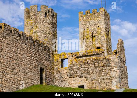 Castillo mittelalterliche, Obidos, Distrito de Évora, Alentejo, Portugal. Stockfoto