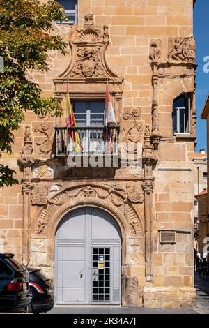 Palacio de los Ríos y Salcedo, Renacentista, siglo XVI, Archivo Histórico Provincial, Soria, Comunidad Autónoma de Castilla, Spanien, Europa. Stockfoto