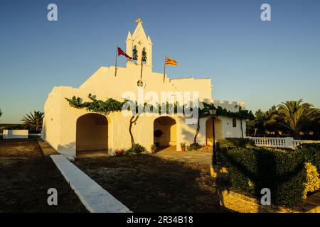 Ermita de Sant Joan de Missa - antes de 1301 -. Ciutadella. Menorca, Islas Baleares, españa. Stockfoto