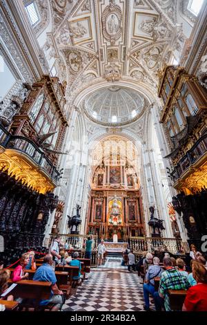 Capilla Mayor, Mezquita-Catedral de Córdoba, Andalusien, Spanien. Stockfoto