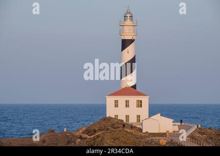 Cap de Favàritx, Naturpark S'Albufera des Grau, Menorca, Balearen, Spanien. Stockfoto