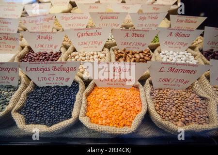 Mercado de Santa Catalina, Barrio de Santa Catalina, Palma, Mallorca, Balearen, Spanien. Stockfoto