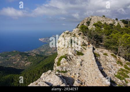 Camino del Archiduque, Valldemossa, Sierra de Tramontana, Mallorca, Islas Baleares, Spanien. Stockfoto