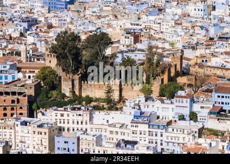 Alcazaba (Kasbah), construida por Muley Ismail ein finales Del Siglo XVII, Chefchauen, --Chauen, Marruecos, Norte de Afrika, continente Africano. Stockfoto