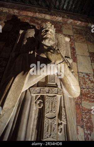 De sepulcro Sancho I de Mallorca, Catedral de San Juan Bautista, siglo XIV-XVI, Perpignan, pirineos Orientales, Francia, Europa. Stockfoto