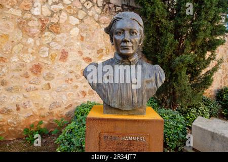 Clara Hammerl, Primera mujer en Refer una entidad financiera en el estado Español, Pollensa, Mallorca, Balearen, Spanien. Stockfoto