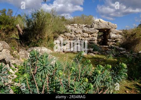 Talaiot, Son Ferrandell-Son Oleza, I milenio A C., Valldemossa, Mallorca, Balearische Inseln, spanien. Stockfoto