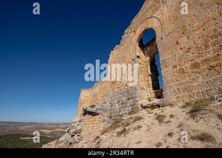 Puerta califal, Castillo de Osma, Siglo X, Osma, Soria, Comunidad Autónoma de Castilla, Spanien, Europa. Stockfoto